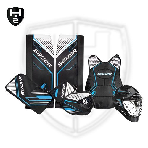 Bauer Streethockey Torwart Set Recreational in Goalie Inline Sets auf hockeyzeug GroBe 24