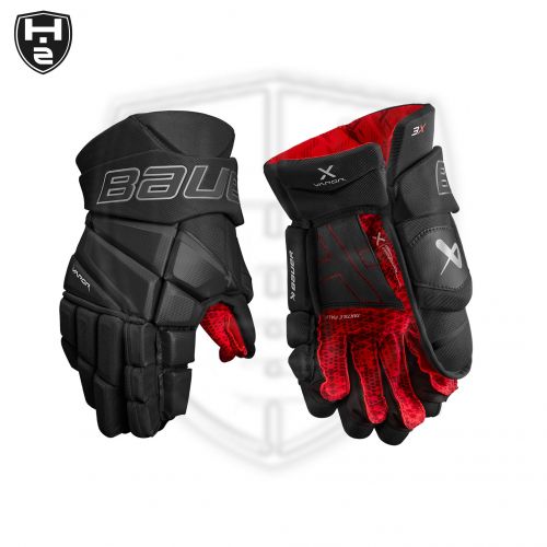 Bauer Vapor 3X Handschuhe in Spieler Eis > Handschuhe auf hockeyzeug.de,  Gre 14", Farbe navy/rot/wei?